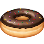 Эмодзи пончика на Facebook