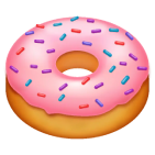 Эмодзи пончика на WhatsApp