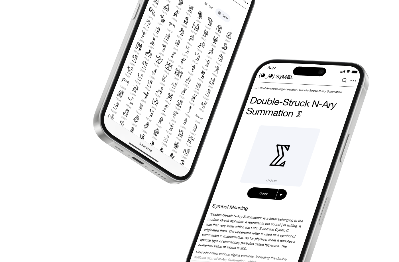 Веб шрифт на мобильной версии SYMBL.cc